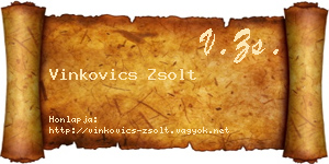 Vinkovics Zsolt névjegykártya